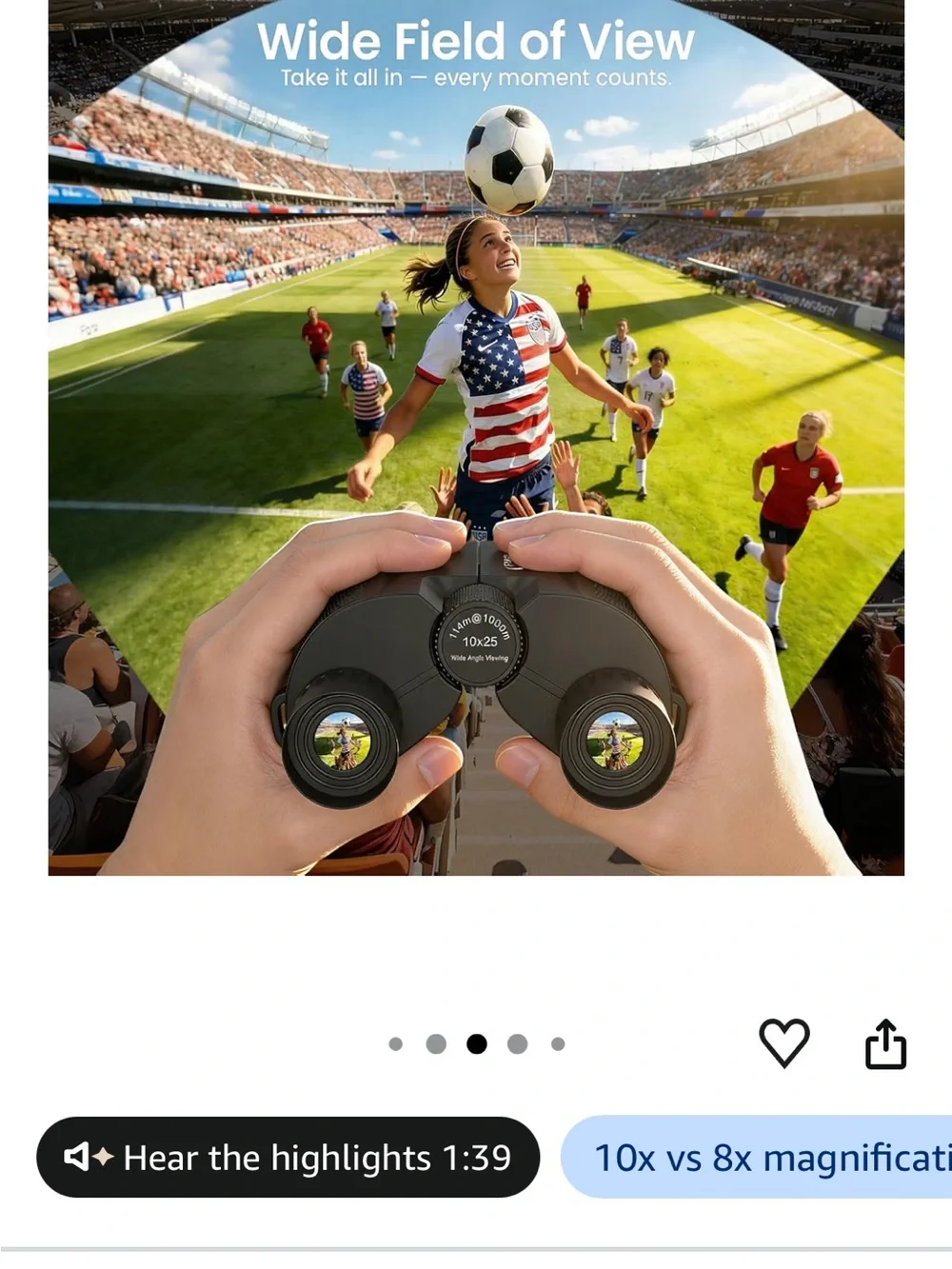 Black VR Binocular Headset with Carry Case